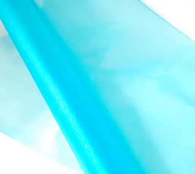 Produktbild von Organza türkisblau 10 m - Organzastoff Dekoration - Tischdeko - Deko