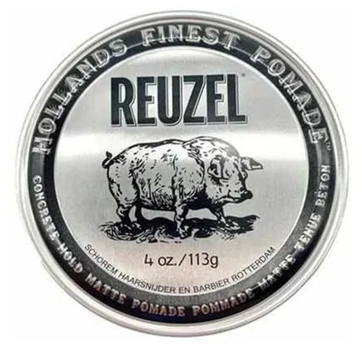 Image de Reuzel Concrete Hold Matte Pomade - Pommade capillaire, fixation forte, 113 g