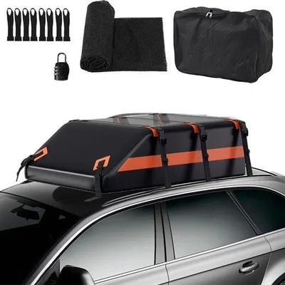 Imagen del producto de Tienda de techo para coche plegable, con capacidad de 550 litros, fabricada en tela Oxford 700D y con correas ajustables