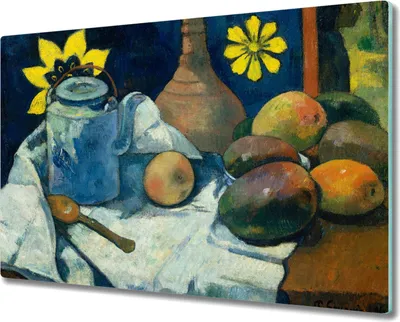 Produktbild von Coloray Hackbrett Herdabdeckplatte 80x52 cm Küchenbrett Kochplattenabdeckung Schneidebrett - Stilllebenmalerei