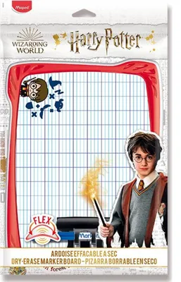 Produktbild von Maped Schreibtafel HARRY POTTER trocken abwischbar weiß