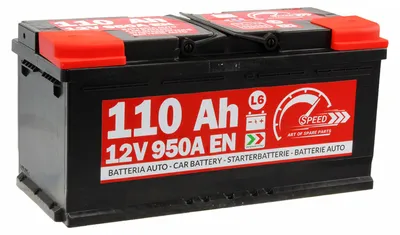 Produktbild von SPEED L6 Autobatterie 12V 110Ah 950A Pluspol rechts 394x175x190 mm