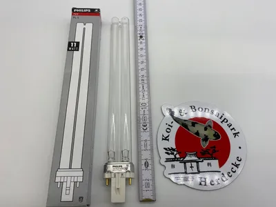Produktbild von Philips UVC Lampe 62488880, 11W, G23, 253nm, 8000h, 236,3x28mm. Zur Desinfektion von Wasser, Luft & Oberflächen. Für Oase, OSAGA, TMC, Xclear, Gardena, SERA, JBL, Velda, Pond Clear, Tetra.