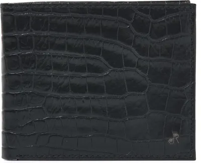 Produktbild von dR Amsterdam Brieftasche Herren | Leder Herrenlederbörse || Brieftasche mit RFID-Schutz | Kartenhalter | Croco - 25524 Black