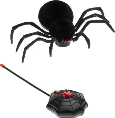 Produktbild von Schwarze, Laufende Spinne mit Fernbedienung als Halloween Gimmick 20 cm