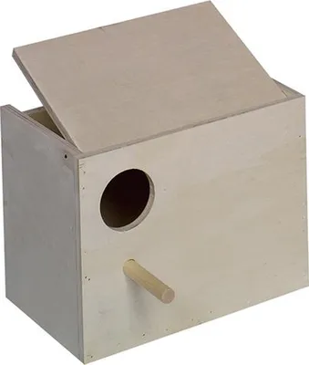 Image de Nichoir à perruches Nobby 22 x 16 x 17 cm, trou à gauche