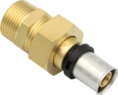 Produktbild von Pressfitting Verschraubung 16x2 mm 3/4 Zoll AG TH Kontur Verbundrohr
