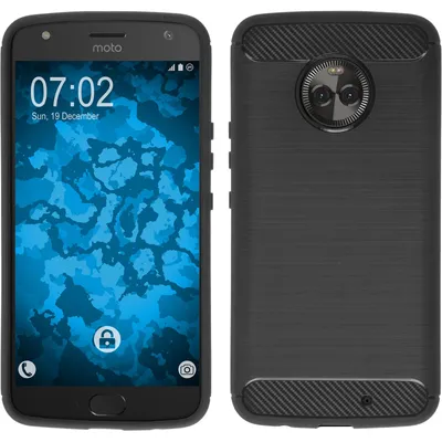 Produktbild von PhoneNatic Case kompatibel mit Lenovo Moto X4 - schwarz Silikon Hülle Ultimate Cover