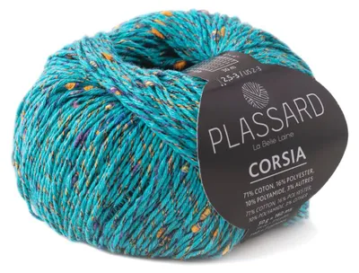 Produktbild von Strickwolle Corsia 21 Blau 50g - Plassard