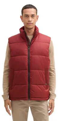 Zdjęcie produktu dla TOM TAILOR, męska kamizelka pikowana z kołnierzem, model 13721 - granatowy, rozmiar XL