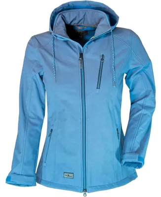 Produktbild von Blue Wave Damen Softshelljacke Jessica - Outdoorjacke Jacke mit Fleece-Innenfutter in Oceanblau Größe 46