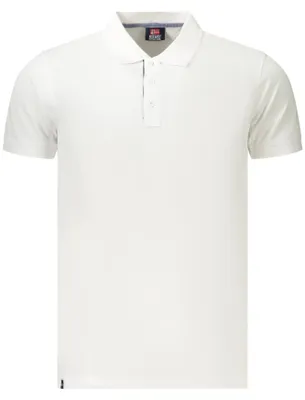 Produktbild von Elegantes Herren Polohemd mit Applikation – Stilvoll in Weiß
