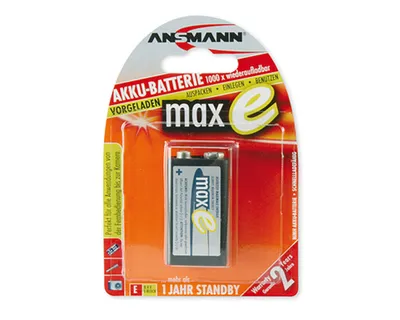 Obrázek produktu pro Ansmann 200mAh maxE, E-Block, Nikl-metal hydridová (NiMH), 8,4 V, 200 mAh, 125 mm, 87 mm