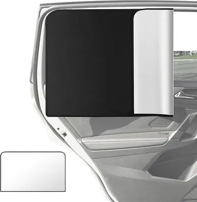 Productafbeelding van Ibenzoa® Auto Zonnescherm Set (2 stuks) – Opvouwbare zonneschermen van duurzaam polyester, met een UV-beschermingsfactor ≥30, flexibel frame, wind- en waterbestendig