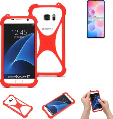 Produktbild von K-S-Trade Handy-Hülle kompatibel mit UMIDIGI A9 Max Schutz-Hülle Bumper Silikon Schutz Hülle Cover Case Silikoncase Silikonbumper TPU Softcase