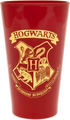 Image de Harry Potter - Verre "Premium", armoiries de Poudlard, 500ml TA8311 (taille unique) (Rouge/Or)