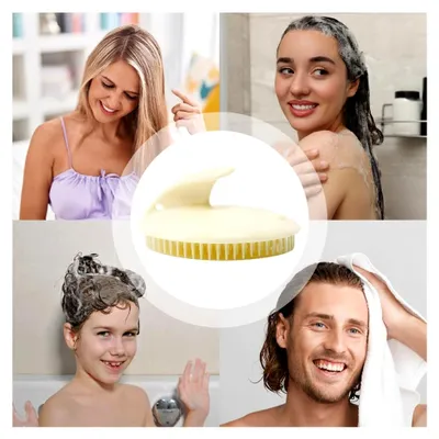 Produktbild von Kopfhautmassagebürste, tragbare Shampoo-Bürste, Massagekamm für Kopfhautpflege zu Hause oder unterwegs