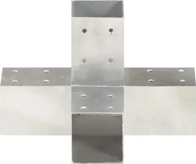 Obrázek produktu pro vidaXL Sloupková spojka X-Form Pozinkovaný kov 71 x 71 mm