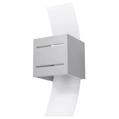 Immagine prodotto di Lampada da parete LORETO grigio 1xG9 8W alluminio/vetro 30x12x10cm Sollux Lighting