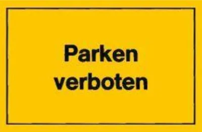 Produktbild von Verbotsschild 400x250mm Parken verboten