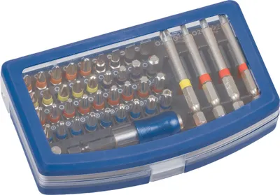 Produktbild von KWB Einhell 49118695 Set 42 Bits Stahl Bithalter S2 Kunststoffbox