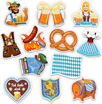 Produktbild von Papier Konfetti Streudeko Bayrische Wiesn Deko 36 Stück