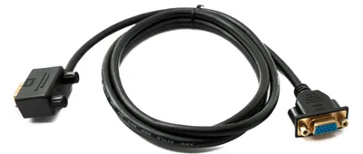 Obrázok produktu pre Kábel SYSTEM-S D Sub15 150 cm HD VGA 15-pinový samec na samicu DB15 ľavý uhol