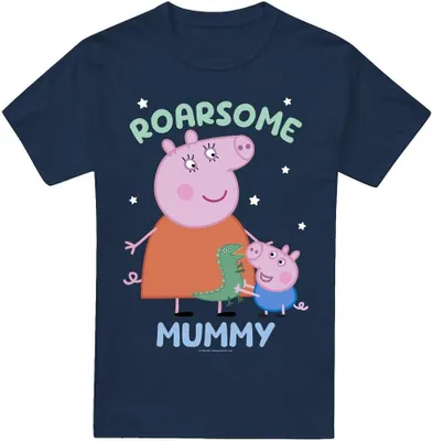 Obrázek produktu pro Prasátko Peppa - Pánské tričko "Roarsome Mummy" TV5158 (XXL) (Námořnická modrá)