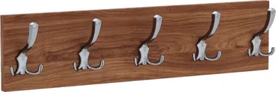 Image de AKKE Bourgogne Portemanteau horizontal petit CHROME crochet l x h : 70 x 15 cm