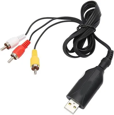 Zdjęcie produktu dla Adapter do kamery wideo, kompatybilny z VHS, VCR, Hi8, DVD i kamkorderami | Karta wideo USB | Kompatybilny z systemami PAL i NTSC