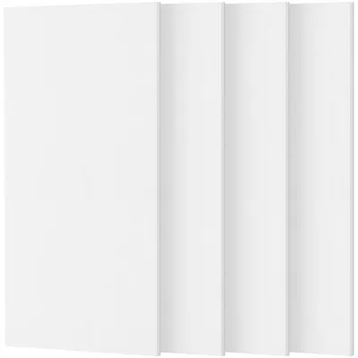 Produktbild von Akustikpaneel Schallschutzpaneel Schallabsorber - 112 x 55 cm - 4 Stück - Selbstklebend - Polyesterfaser