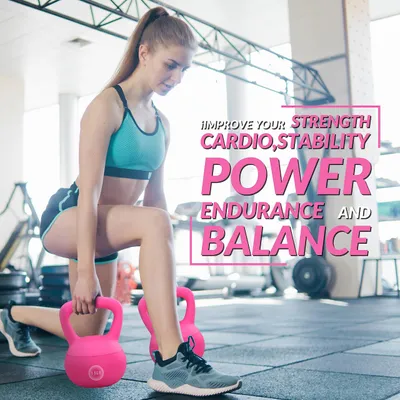 Zdjęcie produktu dla Miękki kettlebell 6,8 kg, winyl, do fitnessu