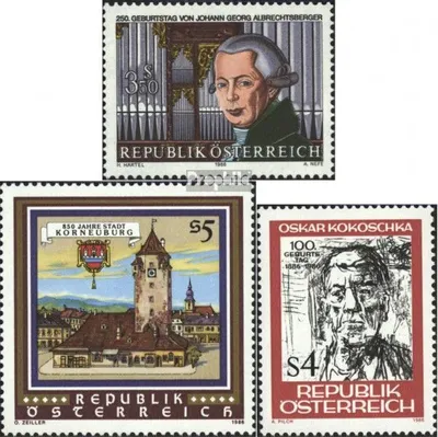 Produktbild von Briefmarken Österreich 1986 Mi 1839,1840,1841 (kompl.Ausg.) postfrisch Sondermarken
