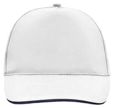 Imagen del producto de Myrtle Beach: "Promo" - Gorra, visera tipo "sandwich" modelo LT994 (talla única) (blanca)