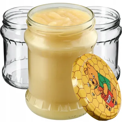 Immagine prodotto di KADAX vasetti per conserve con coperchio "Kisko", vasetti per marmellata, vasetti per conserve, 500 ml, miele, 24 pezzi