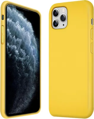 Immagine prodotto di Custodia Apple iPhone 11 Pro protezione del telefono cellulare copertura in silicone gel custodia del telefono cellulare, giallo