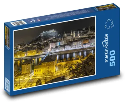 Zdjęcie produktu dla martinpuzzle - Puzzle 500 - Salzburg nocą