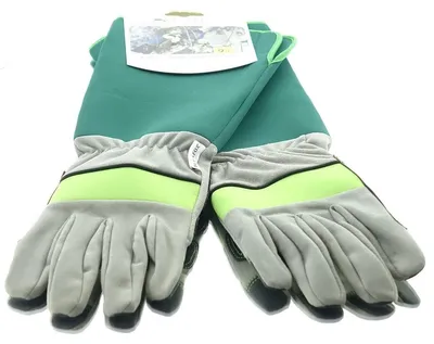 Produktbild von BLACKFOX® Garten - Handschuhe mit Unterarm-Neoprenschutz Grün & Grau Größe 9/L