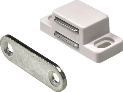 Produktbild von Hettich Magnetschnäpper 13 x 15 x 35 mm weiß 4 kg - 4 Stück