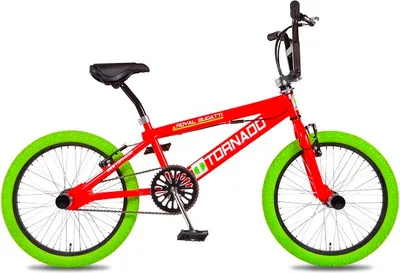Produktbild von Royal Freestyle BMX 20 - Bugatti - Rot mit grünen Reifen