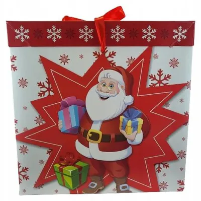 Produktbild von W&K Geschenkbox Weihnachten "Nikolaus" 28 cm