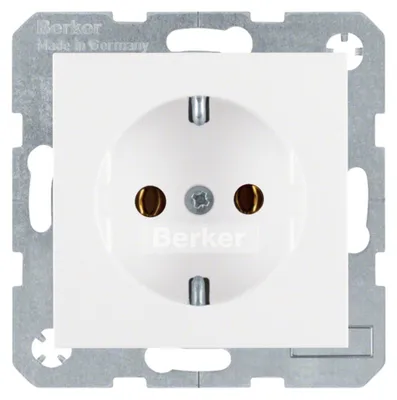 Produktbild von Berker 41431909, Typ F, Weiß, 250 V, 16 A, 50/60 Hz
