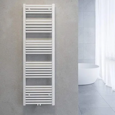 Productafbeelding van Badkamerradiator Handdoekhouder 1600x500mm Wit - Enkellaags Verwarming