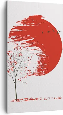 Produktbild von Bild auf Leinwand - Leinwandbild - Einteilig - Japan Blume Kirschen - 45x80cm - Wand Bild - Wanddeko - Wandbilder - Leinwanddruck - Bilder - Wanddekoration - Leinwand bilder - Wandbild - PA45x80-5063