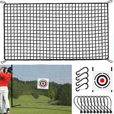Productafbeelding van Golfnet Met Doelzeil - 3 x 6 Meter - Polyester - Balvangnet Voor Slagtraining