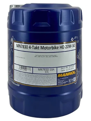 Produktbild von Mannol Motoröl 4T Motorhd 20W50 10L V-Twin Ma2 Halbsynthetisch (7830)