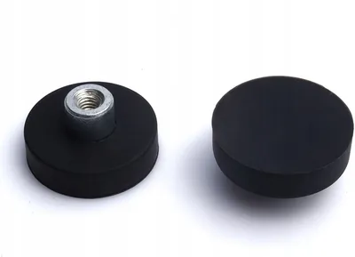 Immagine prodotto di Supporto magnetico in gomma 22x11,5 M4 con bussola filettata 25 pz