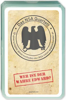 Produktbild von Das NSA Quartett (Quartettspiel)