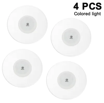 Produktbild von 4er-Set LED-Cocktailuntersetzer, leuchtende LED-Getränkeuntersetzer, rutschfeste und wasserdichte transparente Bieruntersetzer für Club, Bar, Party und Hochzeitsdekoration