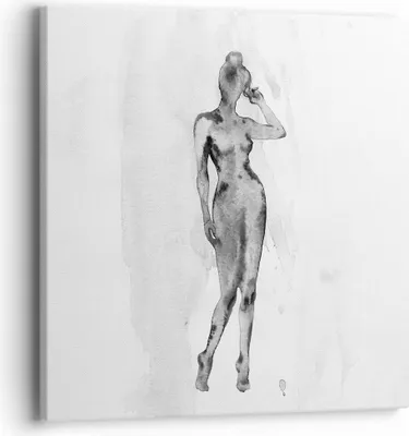 Produktbild von Bild auf Leinwand - Leinwandbild - Einteilig - Nacktheit Frau Körper - 40x40cm - Wand Bild - Wanddeko - Wandbilder - Leinwanddruck - Bilder - Wanddekoration - Leinwand bilder - Wandbild - AC40x40-5075